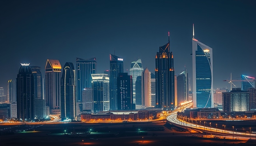 Steps residents must know during tension in Qatar cityscape at night.