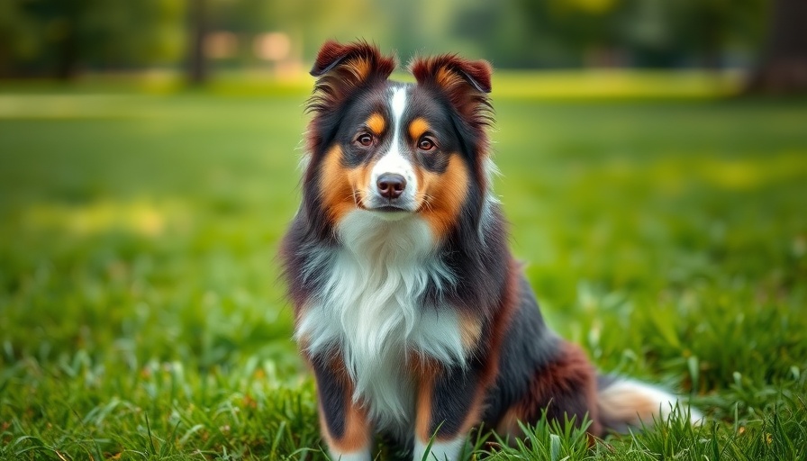Stunning Dog Photography Tips: Fluffy Australian Shepherd in park