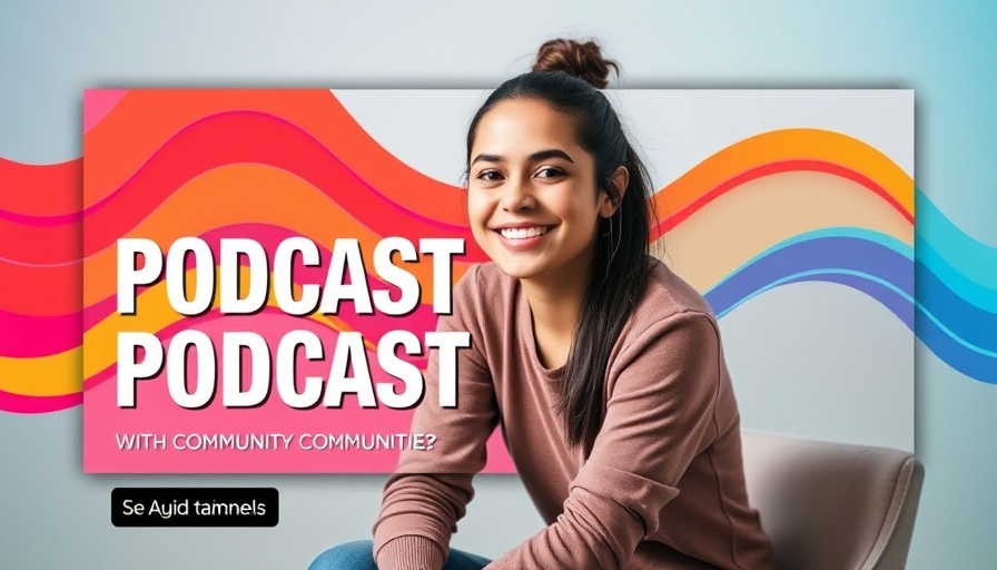 Colorful podcast thumbnail on importance of community in mental well-being