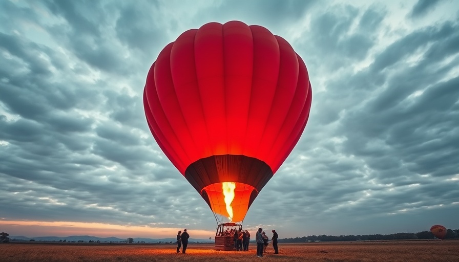 Understanding low support needs in autism; people inflating hot air balloon.