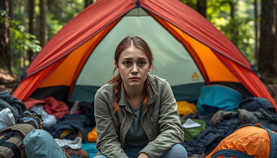ADHD and keeping a clean house amidst camping gear chaos.