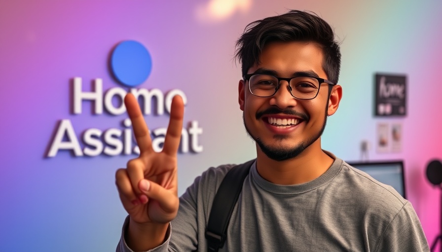 Home Assistant 2025.2 features overview with logo and cheerful presenter.