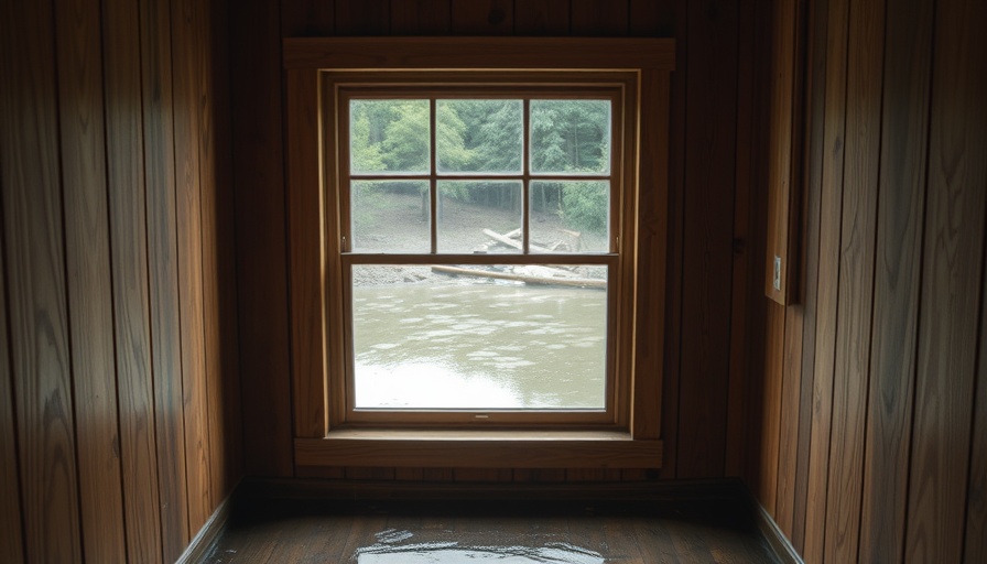 Flooded window well in a basement highlighting prevention needs.