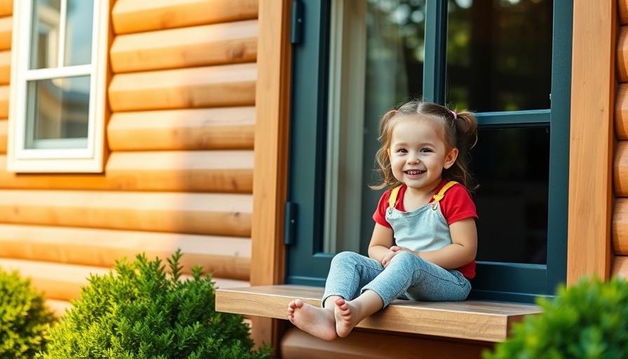 Child enjoying safe yard space on a window well cover for making your yard kid pet friendly.