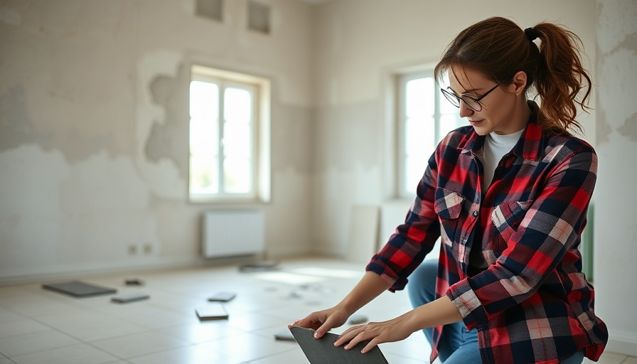 The Fastest Way to Remove Floor Tiles: Woman with tools in a room.