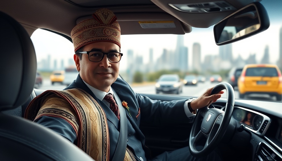 Professional chauffeur driving luxury car in Qatar city.