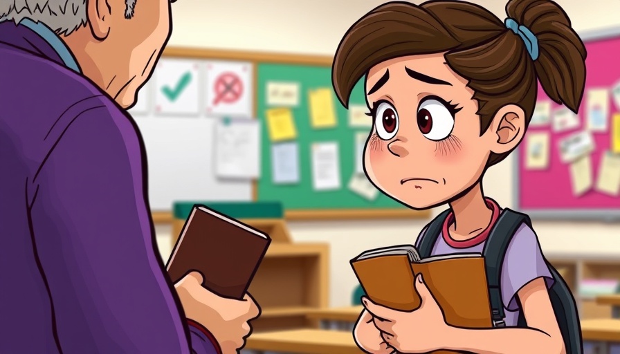 Calm Down a Triggered Student - Teacher talks to anxious student.