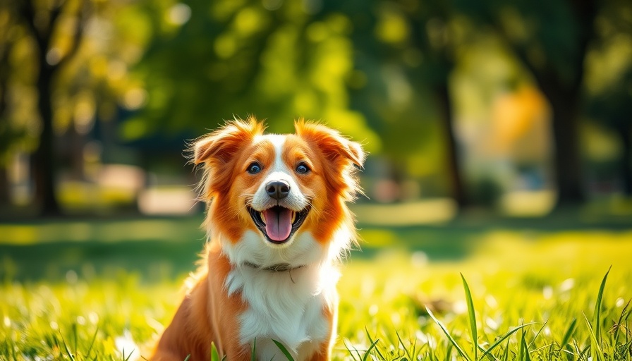 Dog with an orange collar outdoors, representing changing adopted dog's name.