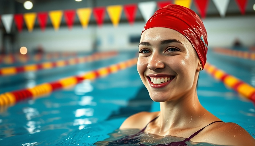 USMS Summer Nationals competitor smiling in pool.