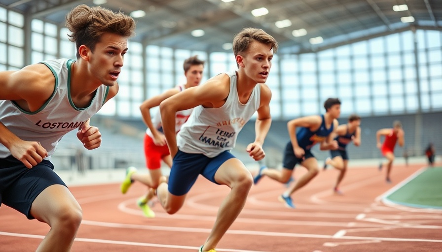 Top High School Track Recruits competing energetically on track.