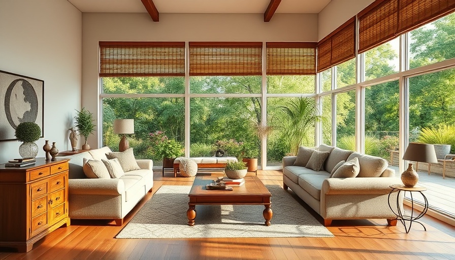 Elegant family room with sofa and upgraded TV console.