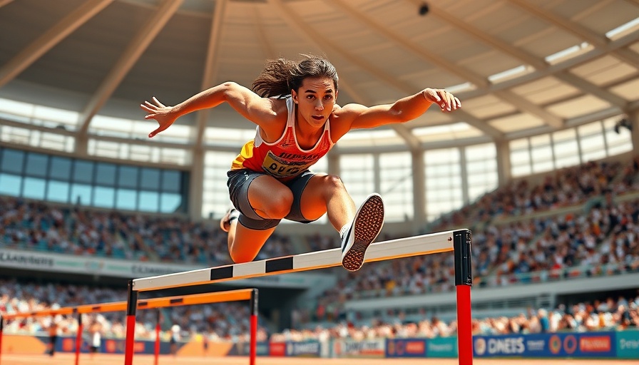 Cordell Tinch leaps in track event at Olympics