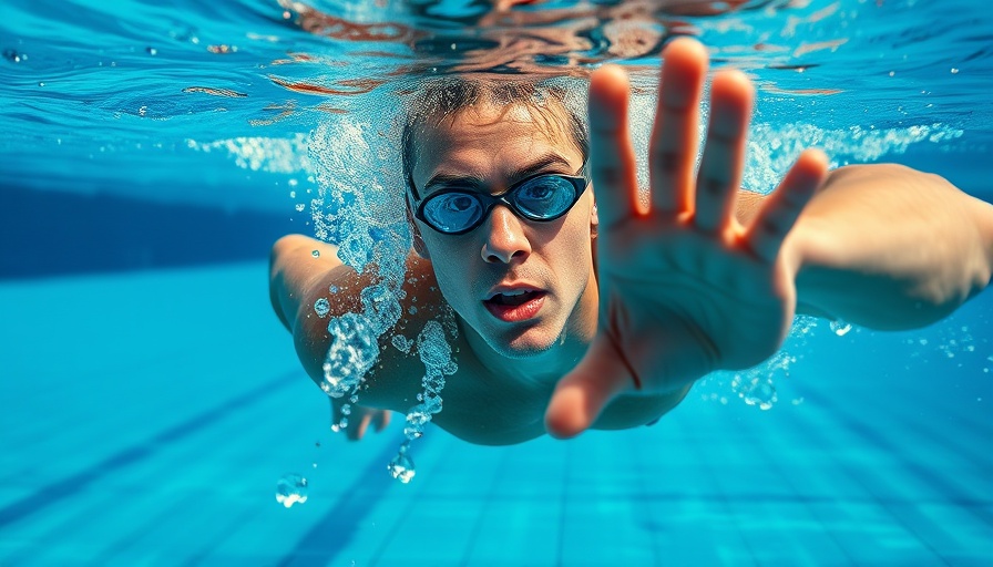 Swimmer practicing freestyle stroke for YMCA drill swimming improvement.