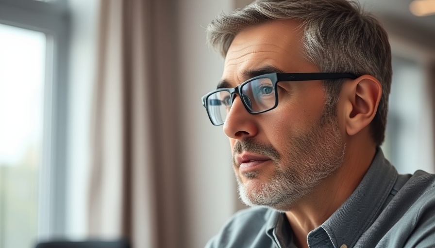 Man discussing new banking regulations for expats in an office setting.