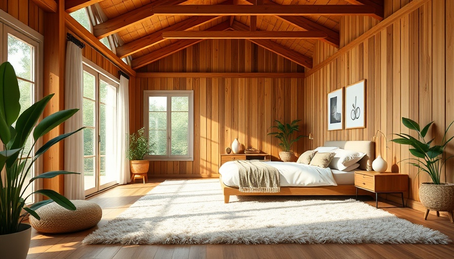 Elegant bedroom interior with a large wooden bed and a bright window.