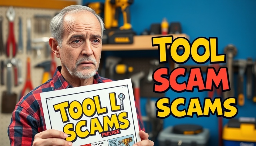 Mature man highlights tool scam for best affordable DIY toolkits Asheville NC homeowners.