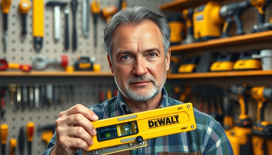 Best affordable DIY toolkits: Man reviews Dewalt tools in Asheville NC.