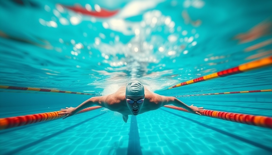 Elite swimmers speed techniques, swimmer pushes off pool wall.