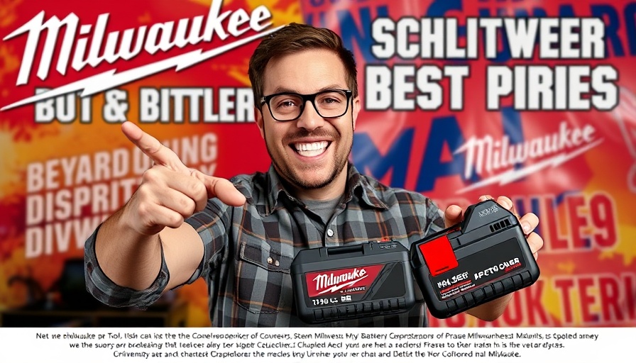 Milwaukee Tool Promotions in North Carolina, vibrant battery offer display.