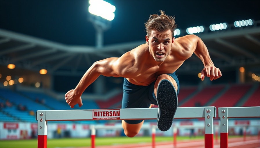 Male athlete performs hurdle drills, highlighting correct application.