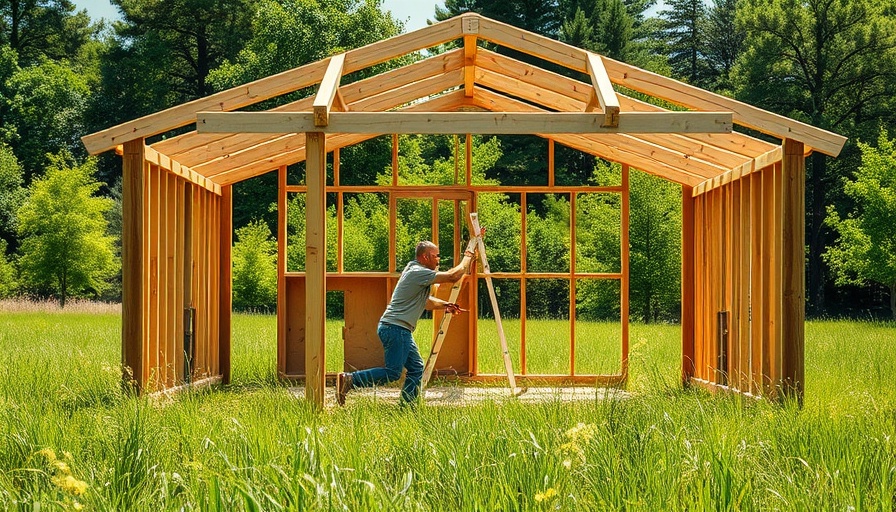 Beginner shed framing mistake highlighted in open field scene