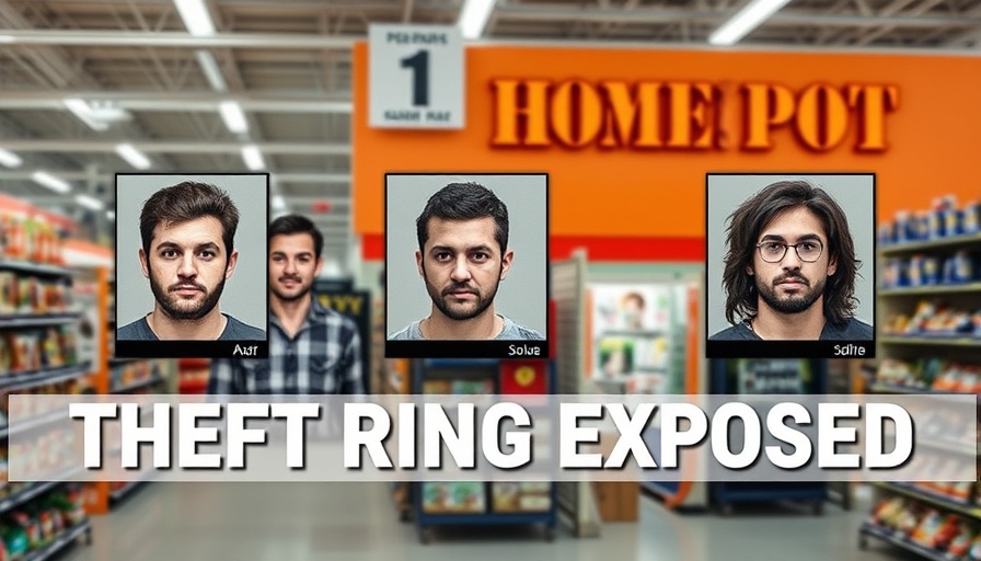 News graphic on Home Depot $10 million theft ring exposure.