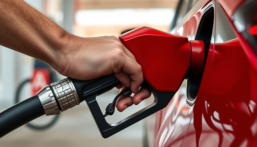 Close-up of refueling a car highlighting gas rewards programs.