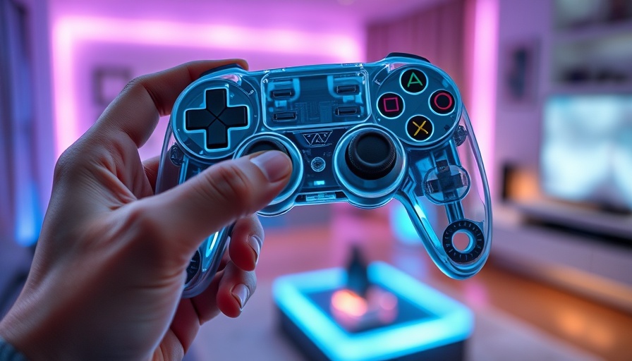 Futuristic gaming controller showcasing creative home automation ideas for 2025.