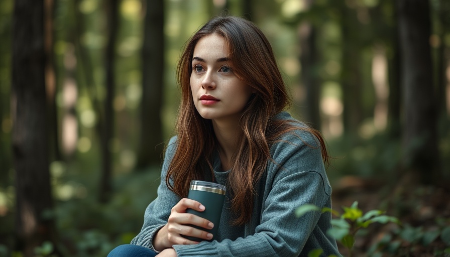 Contemplative woman in forest, Effective Organization for ADHD Brains