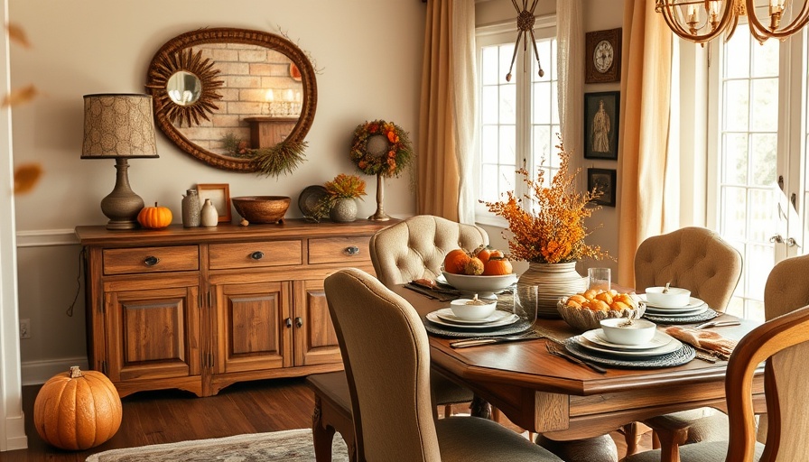 Cozy fall dining room with elegant seasonal decor, simple fall decorating ideas.