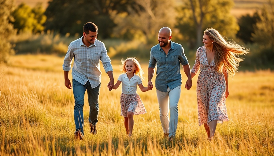 Happy family walking in sunlight promoting tax benefits for US expats.