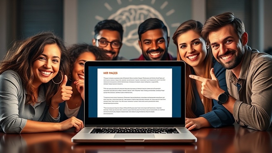 Diverse small business owners analyzing a web page structure with glowing tags.