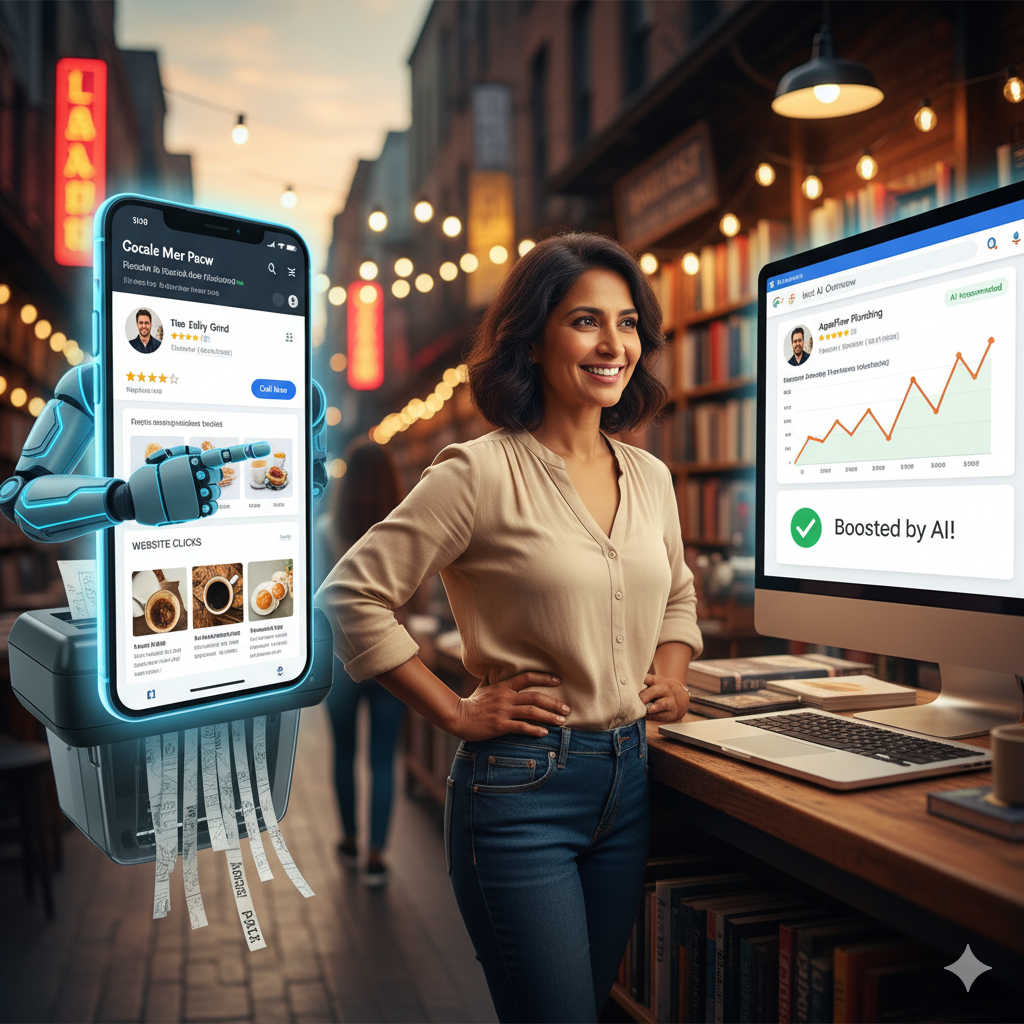 business owner watching results sour once they focused on AI overview