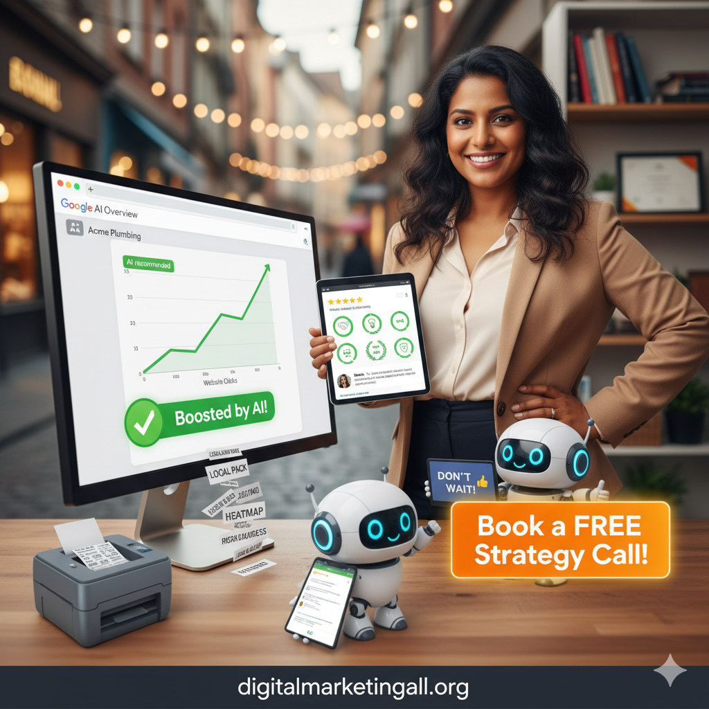 Image of a person showing that by booking a call with Digital Marketing All, results went up