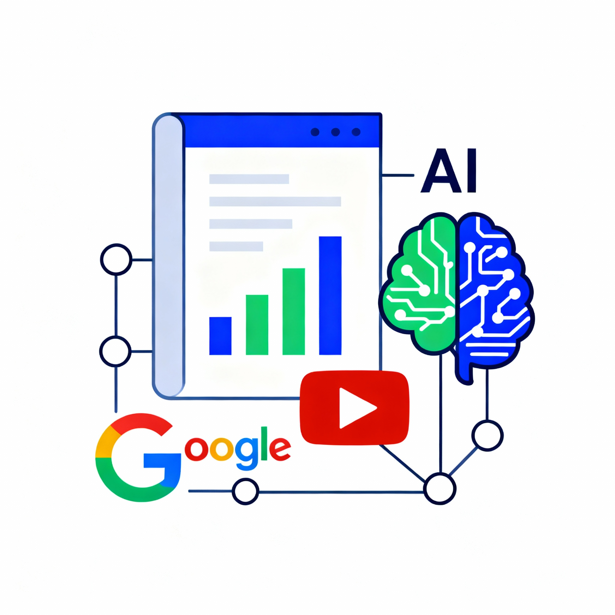 Reports that go beyond traditional analytics - tracking search presence across AI, Google, YouTube, and social layers to prove real-world results.