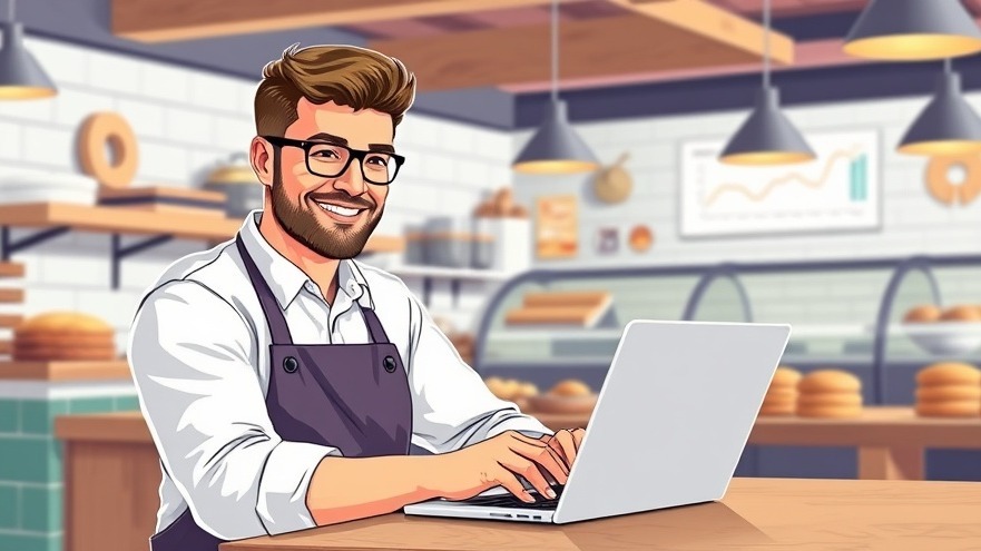 baker on a computer