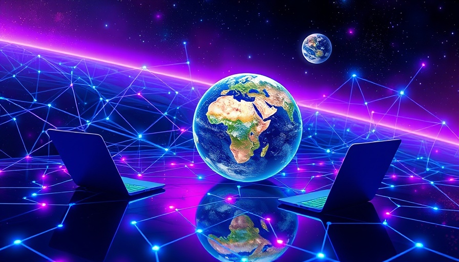 Interconnected globe with digital networks and planets; AI Crawlers Challenges and Solutions