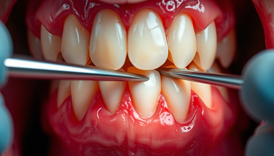Close-up of dental care for bone loss prevention.