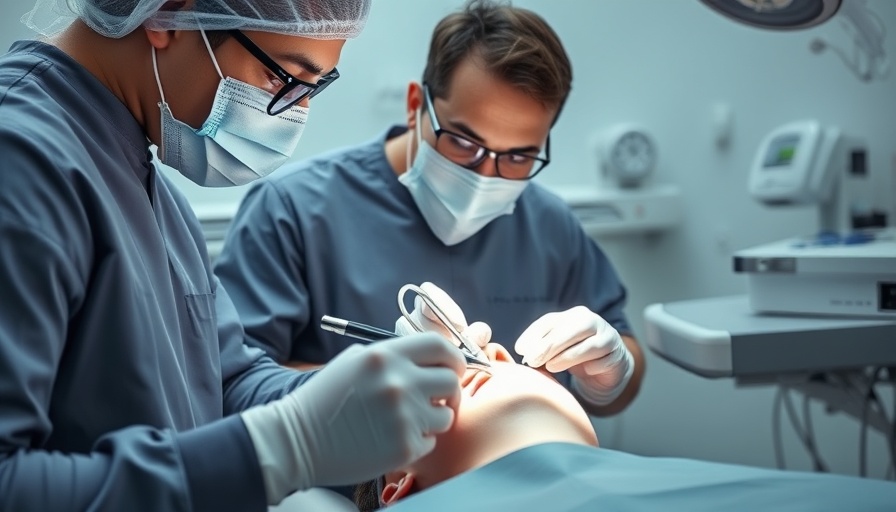 Dental professionals performing procedure under general anesthesia for full mouth restoration.