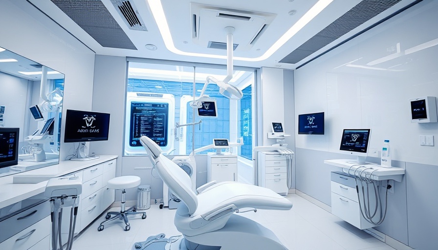 Modern dental technologies in high-tech clinic setting.