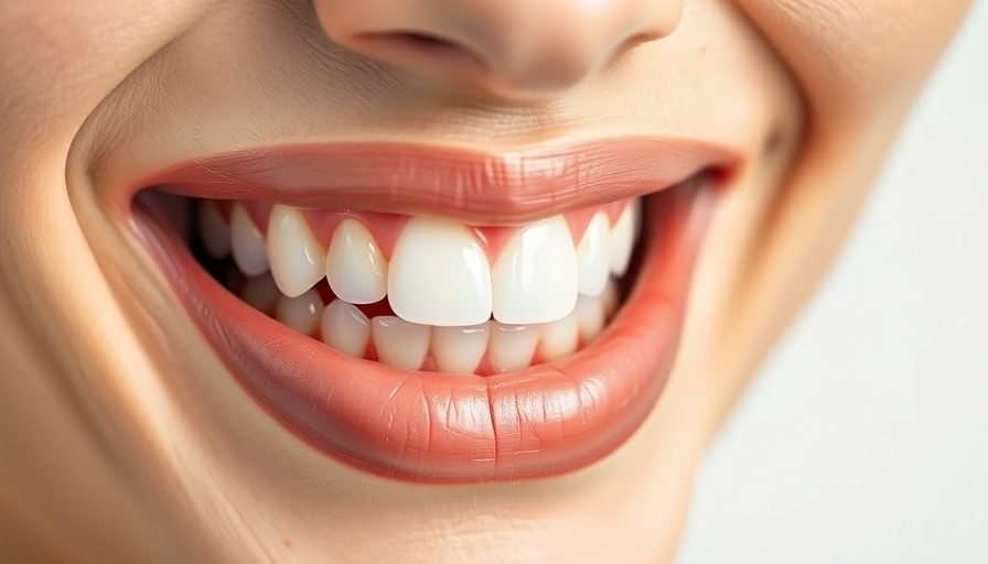 Close-up of a healthy smile showcasing caring for social six teeth.