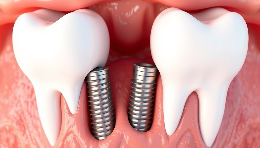 3D illustration of dental implants in gum tissue - Dental Implant FAQs