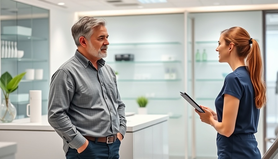 Professional interaction at dental clinic highlighting dentist patient relationship.
