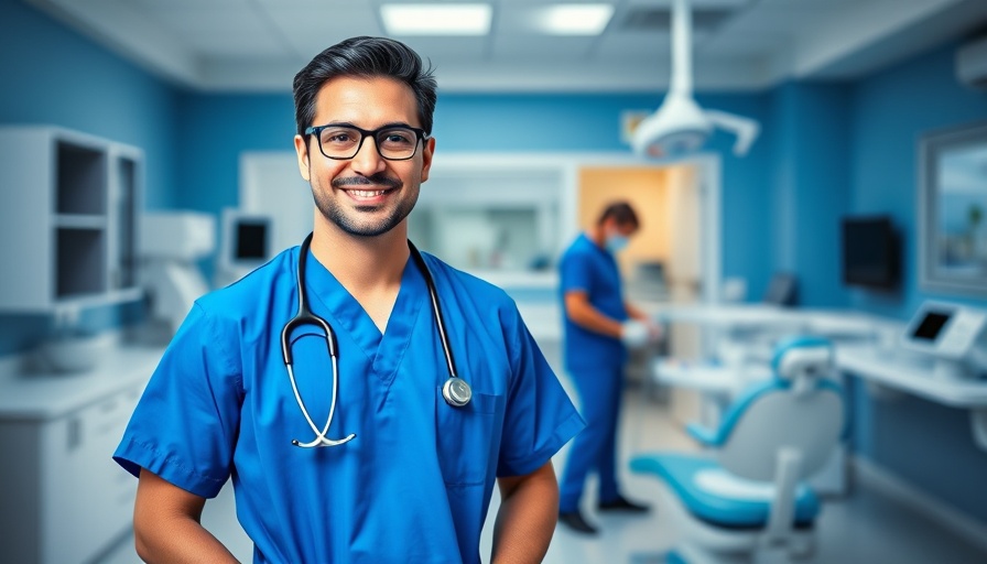 Dentist providing urgent dental care in a modern clinic.