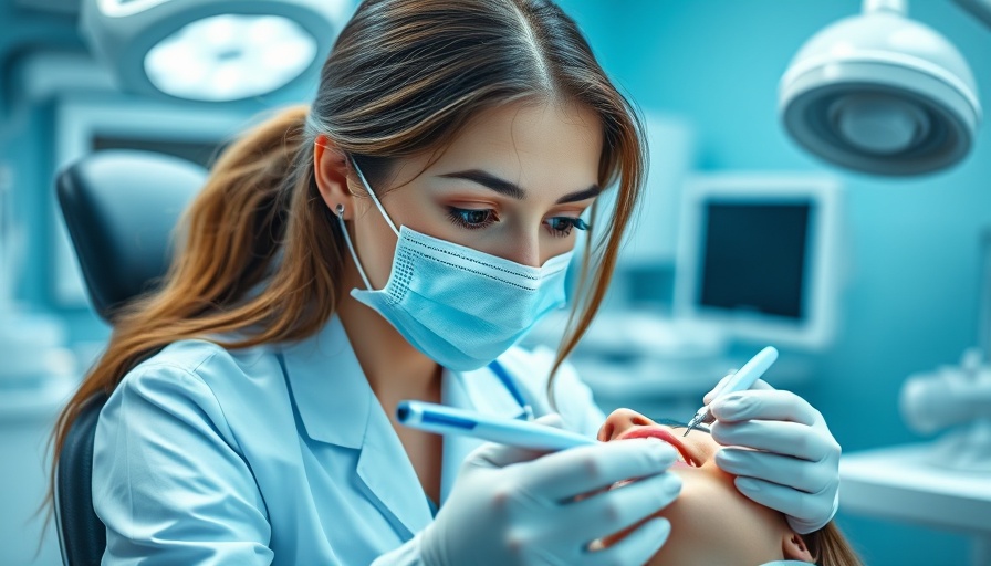 Dentist examining a patient in a clinic, related to average pay for associate dentist.