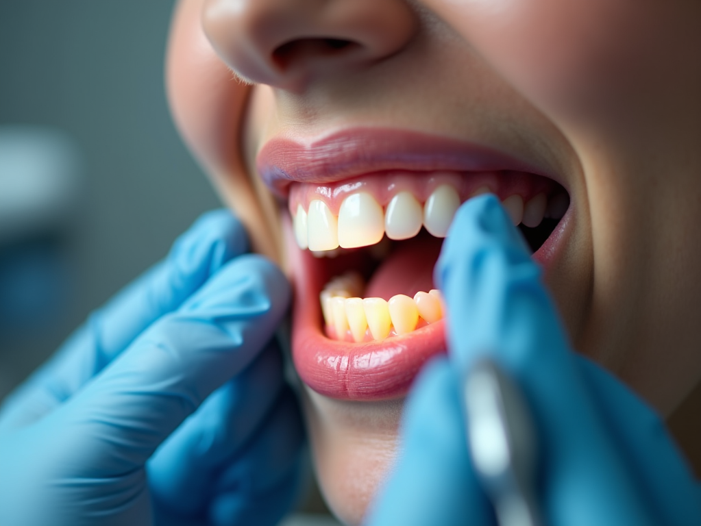 Close-up dental check with mirror highlighting NHS dental care decline