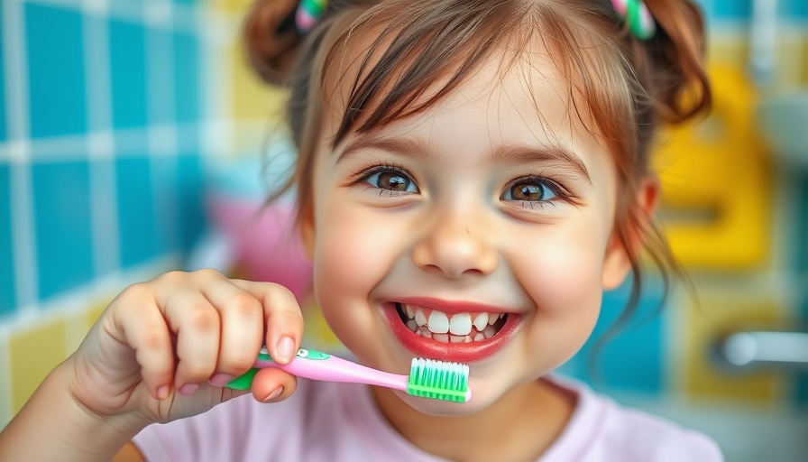 Child brushing teeth in bathroom, Online Dental Health Toolkit for Parents of Autistic Children.