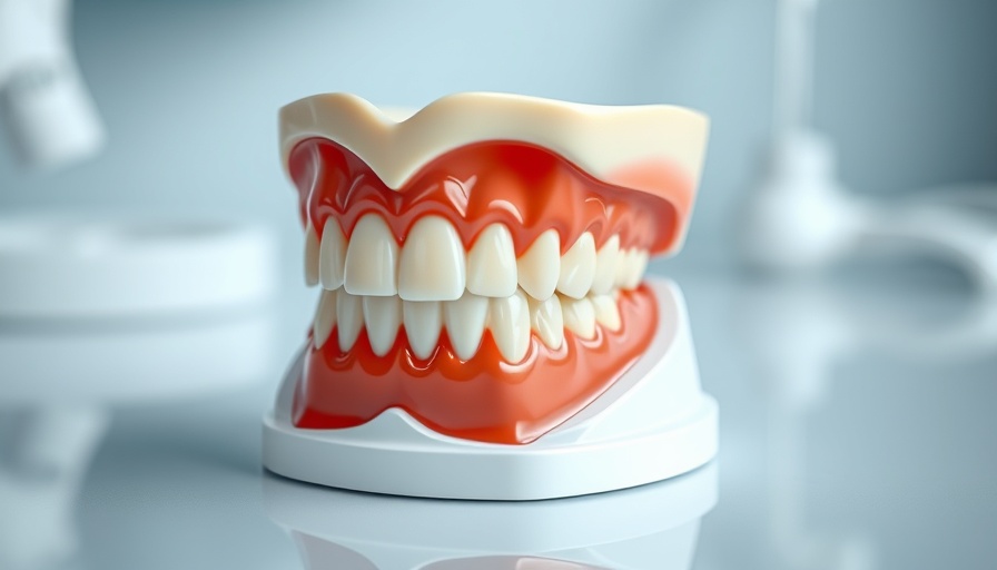 Dental model illustrating oral health for overall wellness.