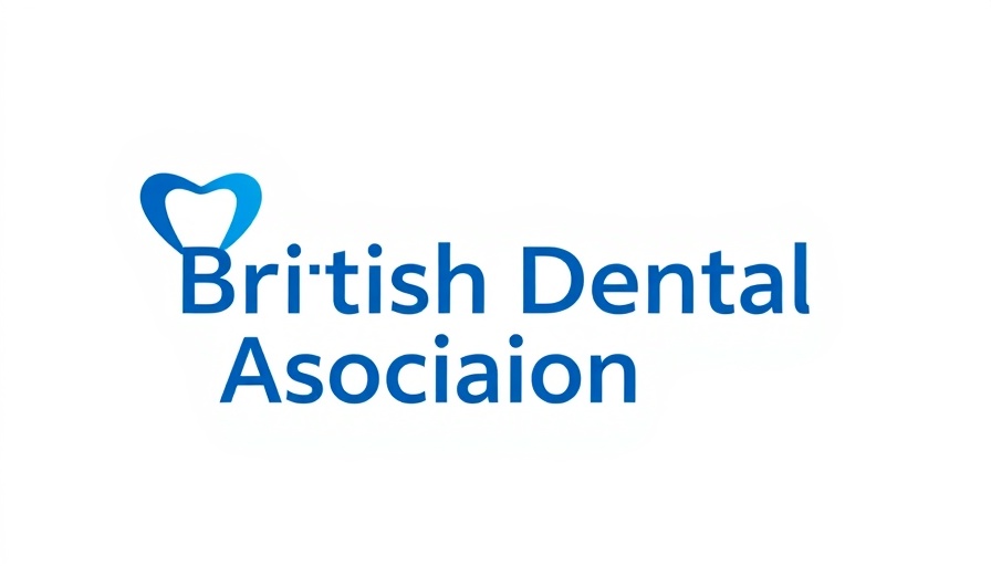 British Dental Association logo on white background.