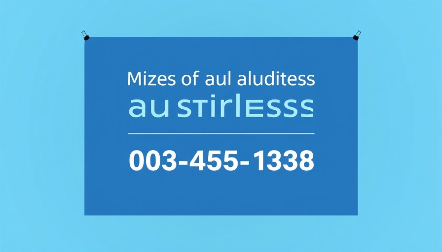 Modern business advertisement banner on blue background.